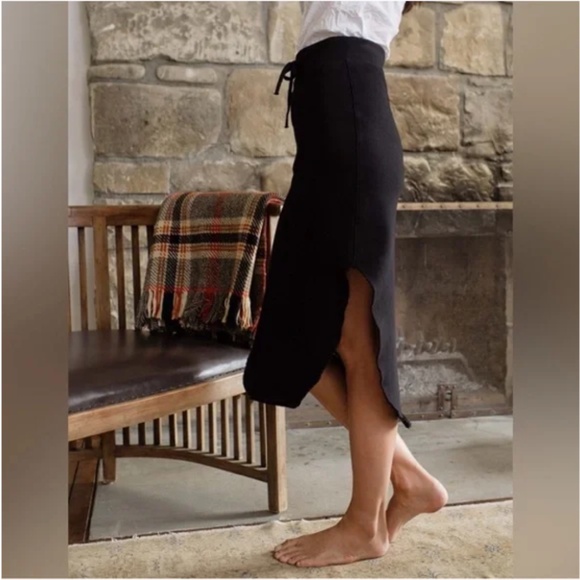 Frank & Eileen Donegal Unforgettable Skirt Midi Black L NWOT - Picture 2 of 10